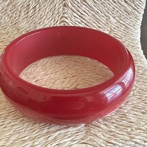 Bold Red Bangle Bracelet